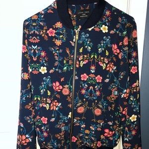 Floral zip up jacket